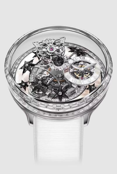 Review Jacob & Co fleurs de jardin WHITE GOLD AND WHITE DIAMONDS WITH BLACK SAPPHIRES AF321.30.BC.UA.A Replica watch